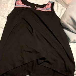 Black tank top